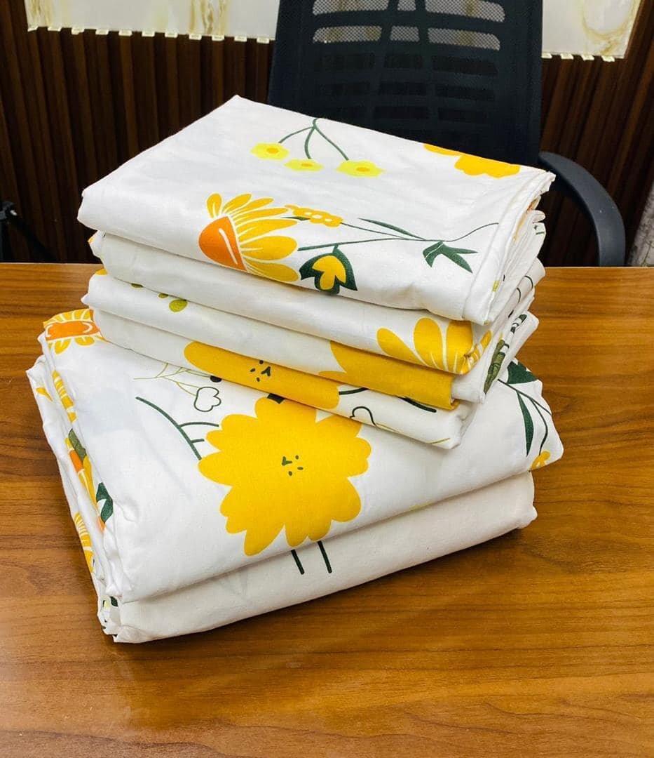 set includes 2 bedsheets and 4 pillowcases