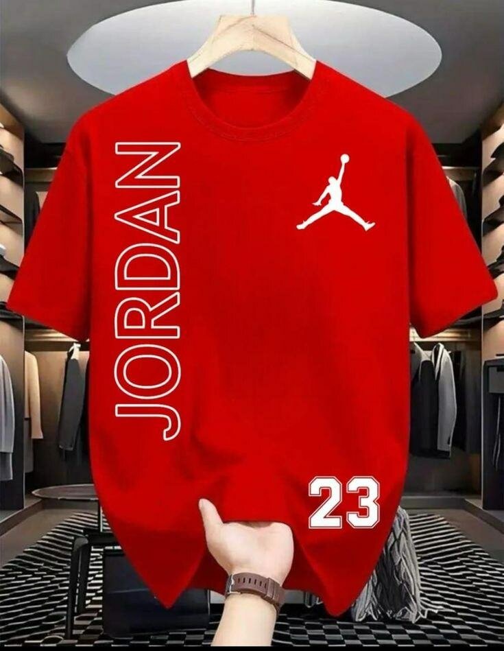 T-shirt homme Jordan noir/rouge