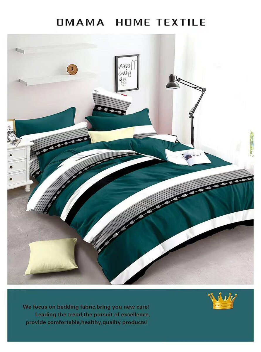 1 bedsheets with 3 pillowcases