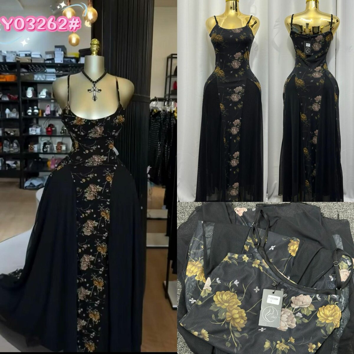 Robe longue fleurie élégante