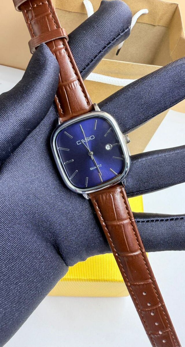 Montre homme cuir marron