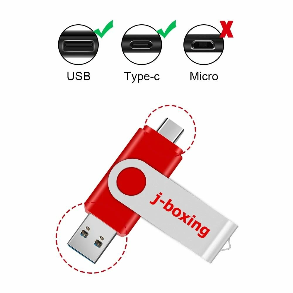 Clé USB 2To OTG 2-en-1