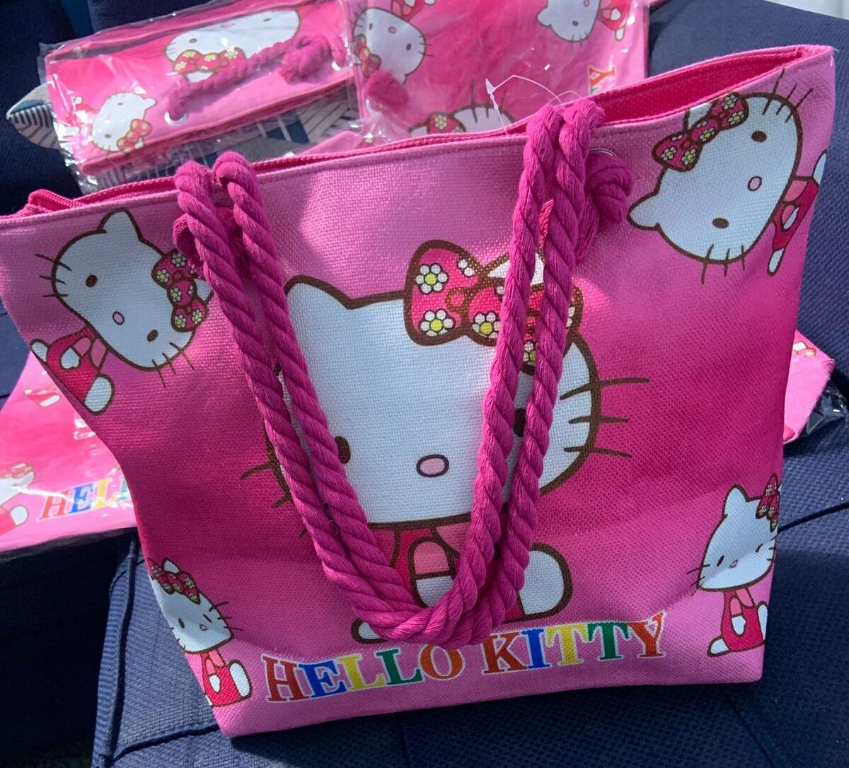 Sac cabas Hello Kitty rose