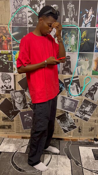 T-shirt rouge unisexe