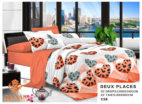 Parure de lit imprimée 200x240