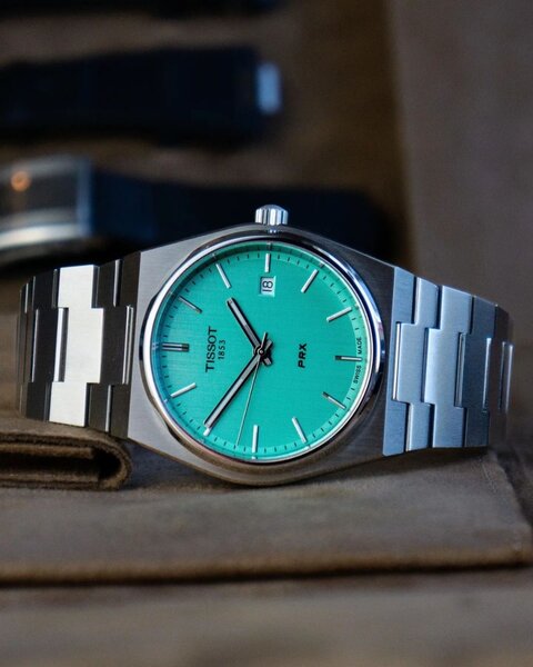 Montre Tissot PRX vert menthe