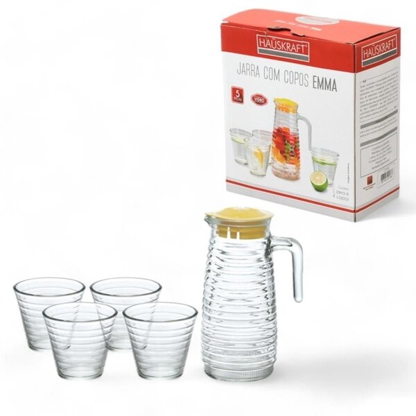 Hauskraft Glass Pitcher Set