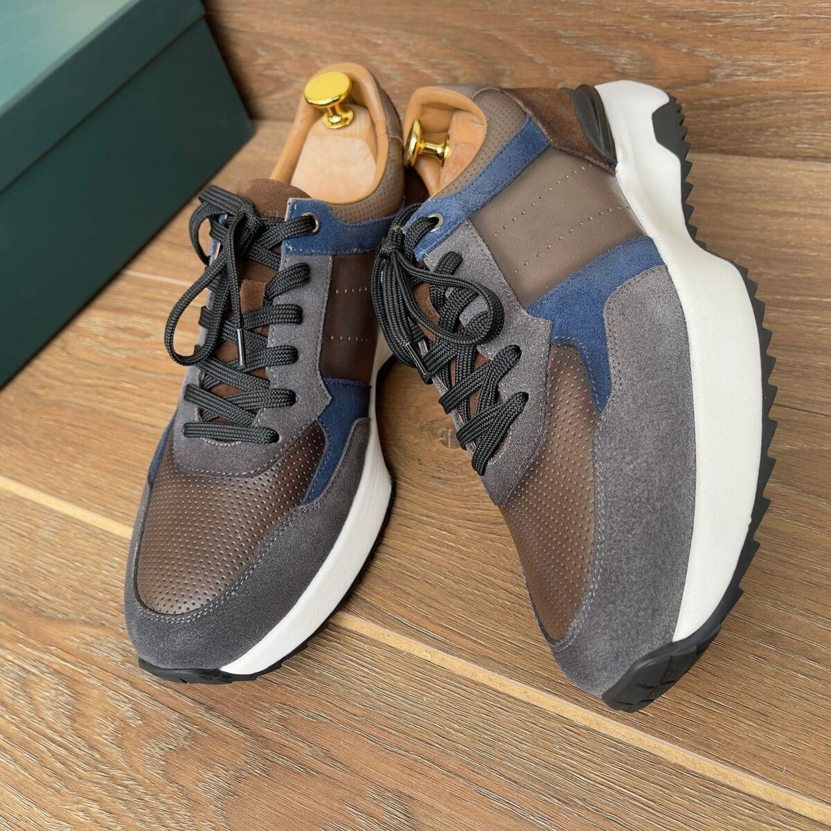 Sneakers casual en cuir