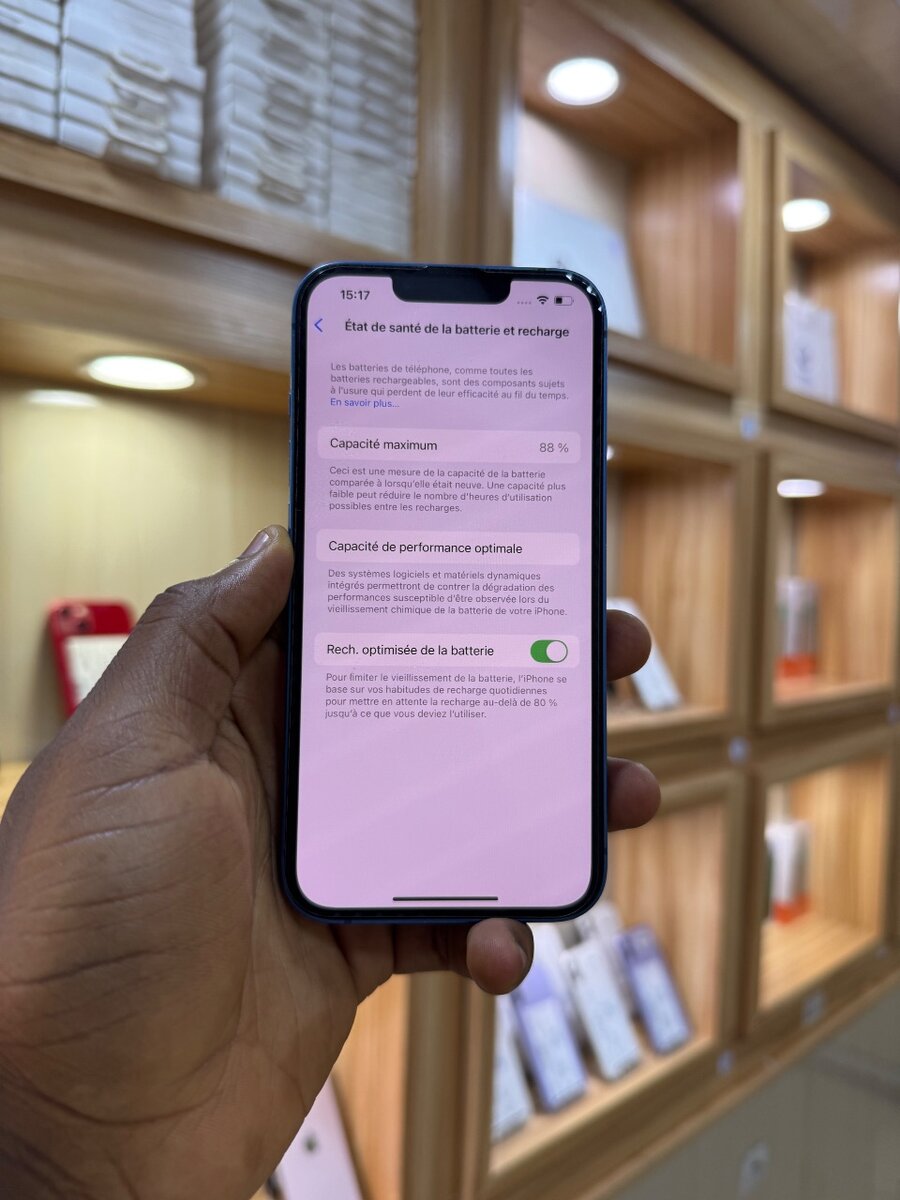 Smartphone Apple Bleu