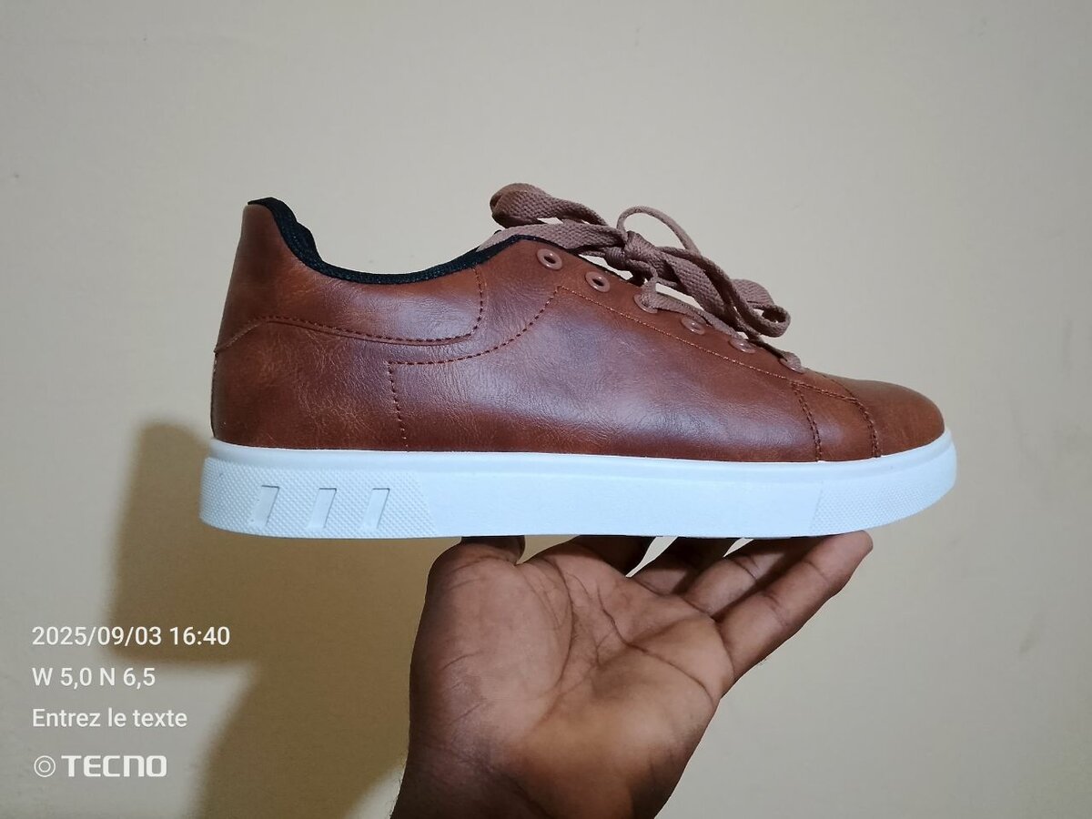 Sneakers en cuir élégants