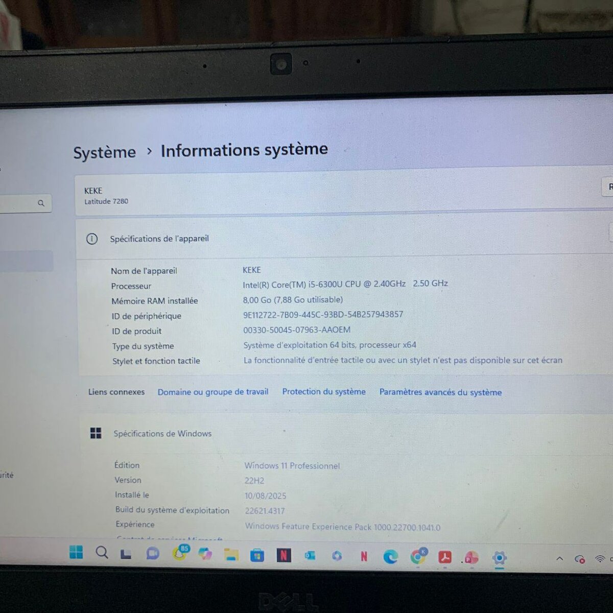 Ordinateur portable Dell Latitude