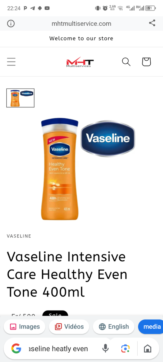 Lotion Vaseline Éclat Uniforme