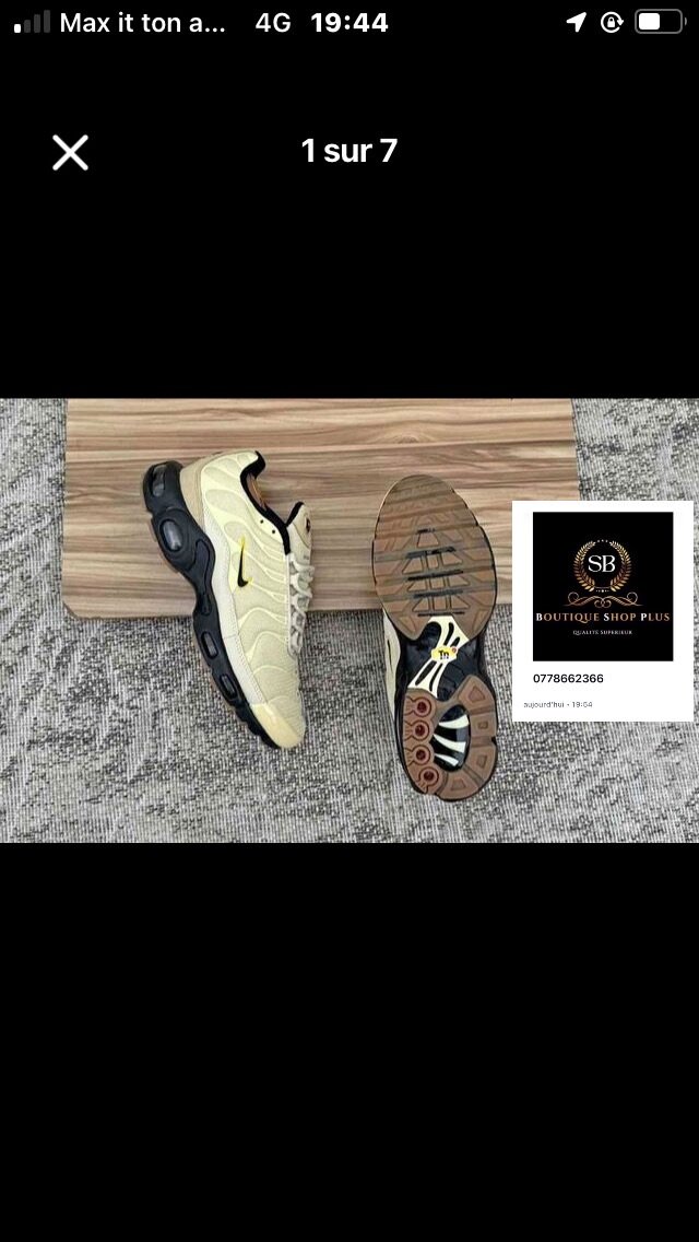 Basket NIKE TN authentique avec sa boîte