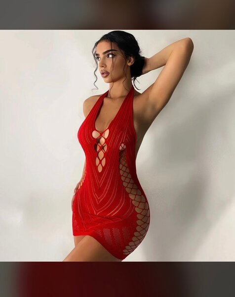 Robe courte en maille