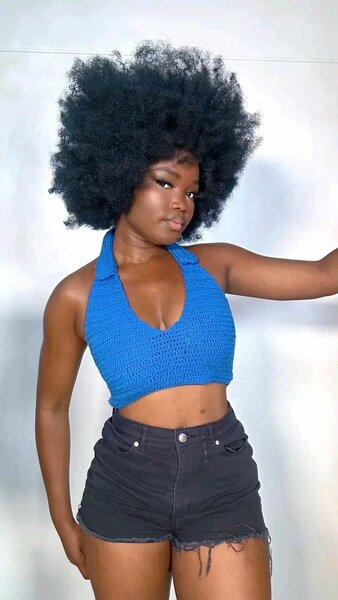 Top d'été crochet pour femme