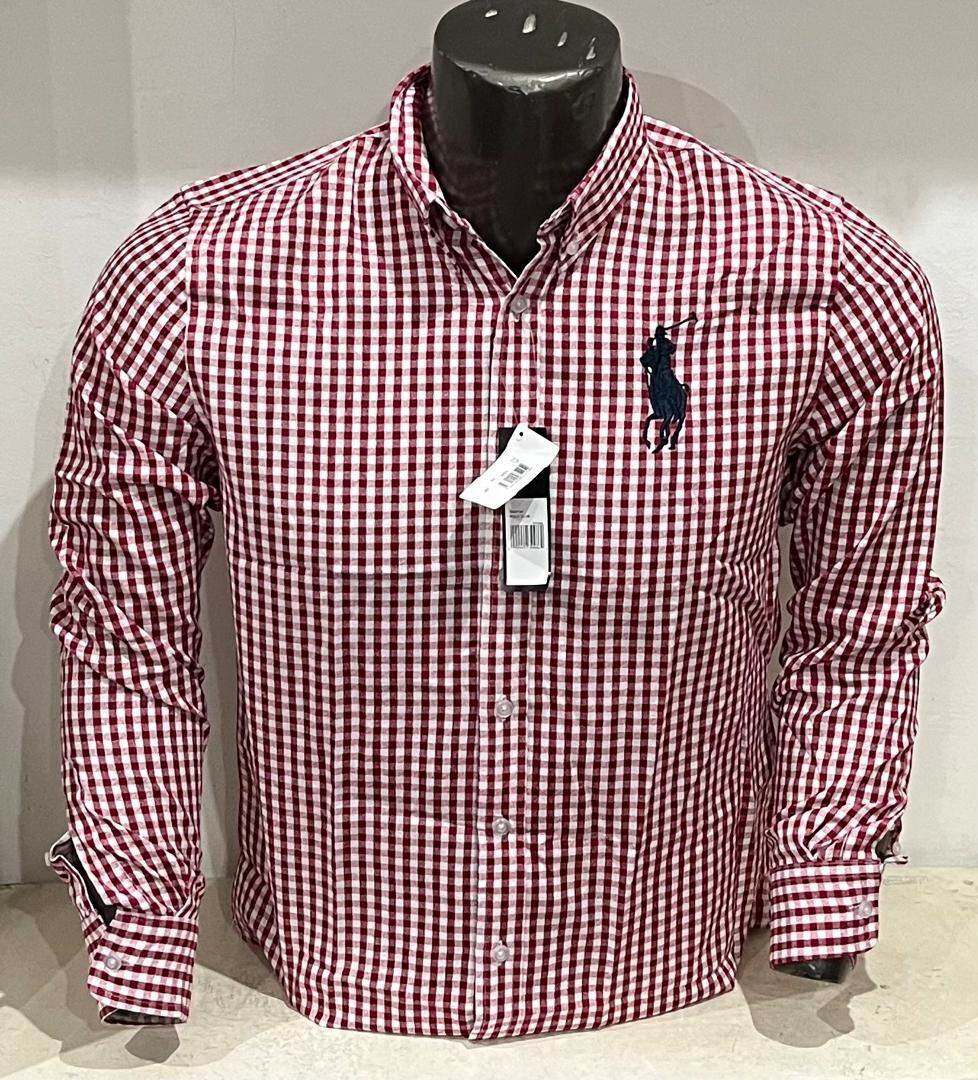 Chemise à carreaux pour homme