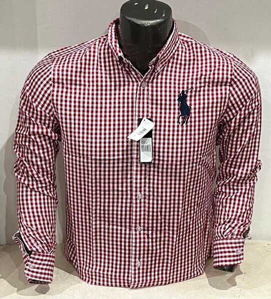 Chemise à carreaux pour homme