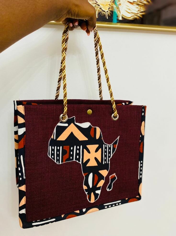 Sac à main africain en tissu