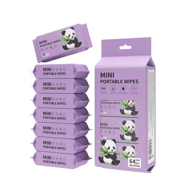 Lingettes Portables Mini Panda