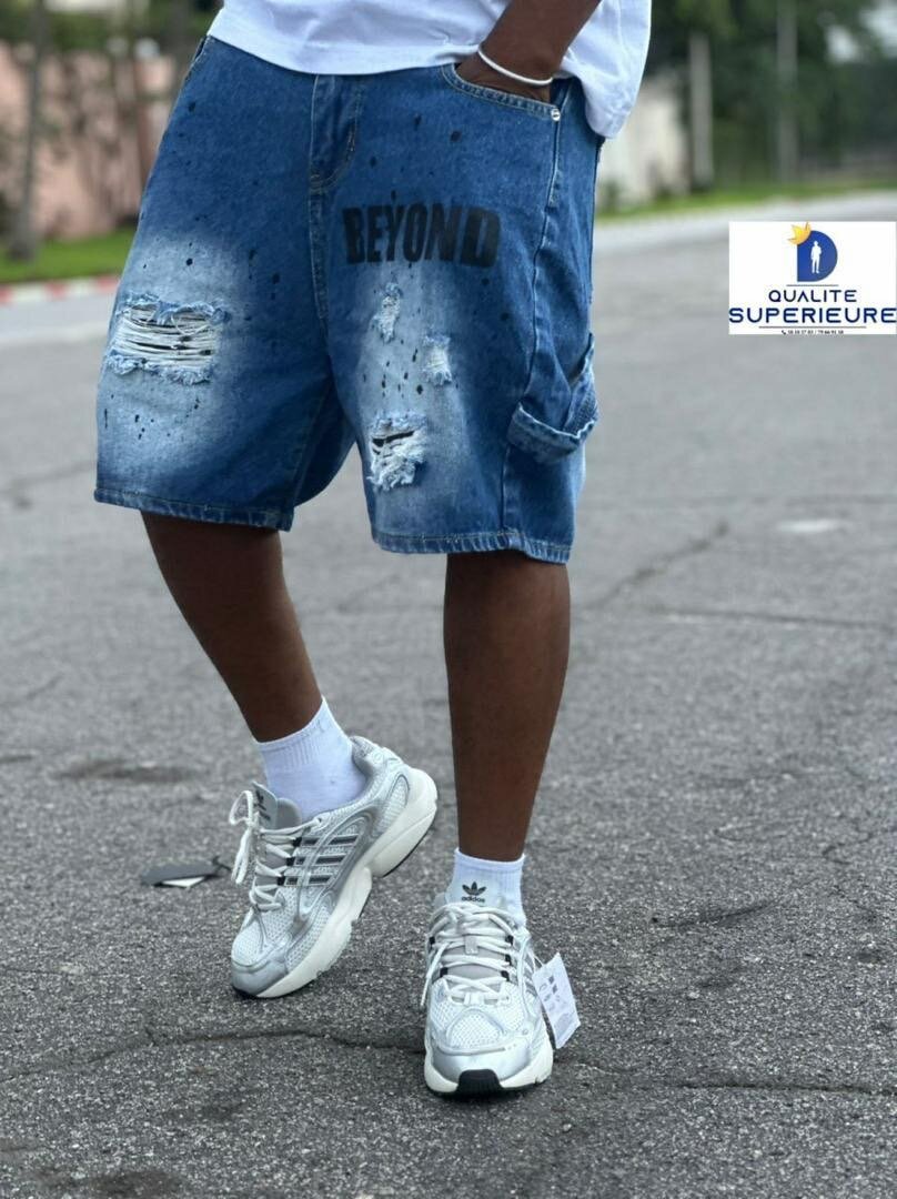 Shorts en jean décontractés pour homme