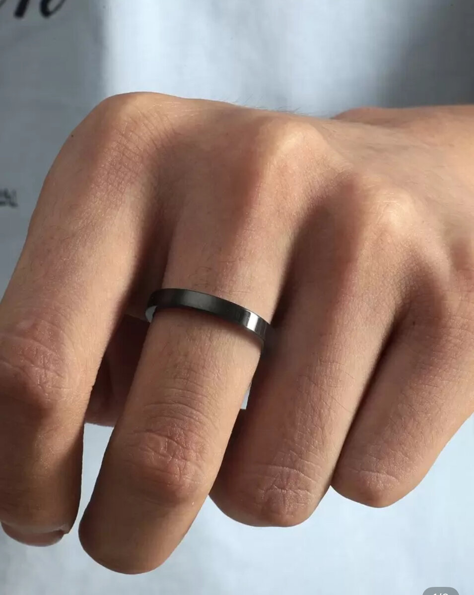 Bague Minimaliste Noire