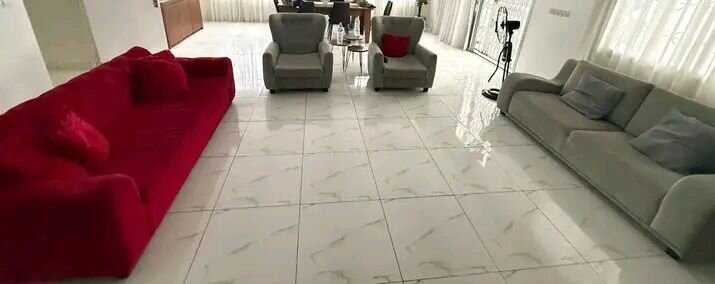 Canapé d'angle velours rouge