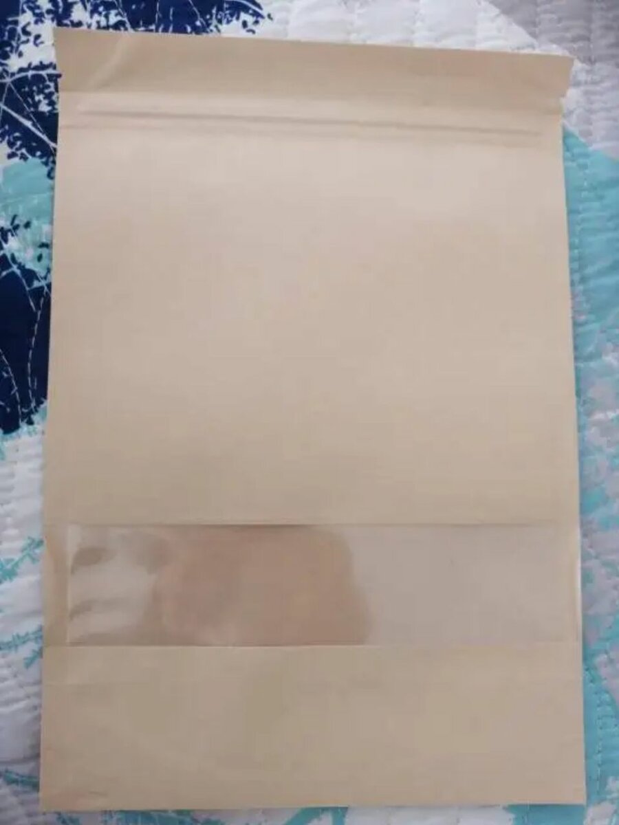50 PCS - 10*15 cm Sac en papier kraft avec fenêtre