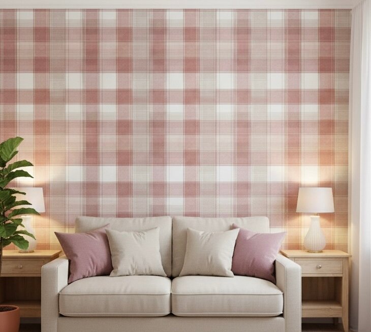 Papier Peint à Carreaux Moderne