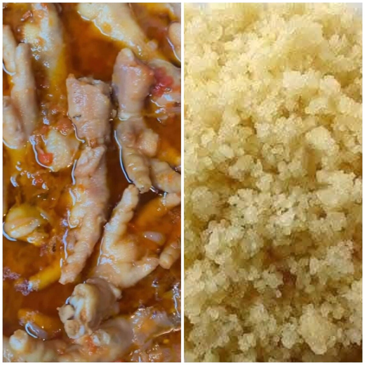 Pâte poulet épicés et attieke