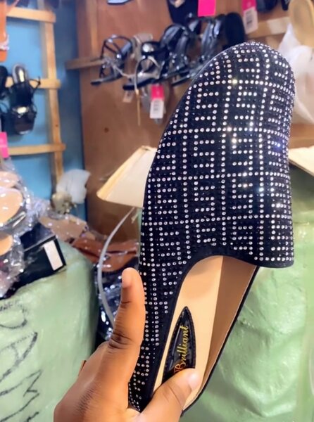Mocassins en strass élégants