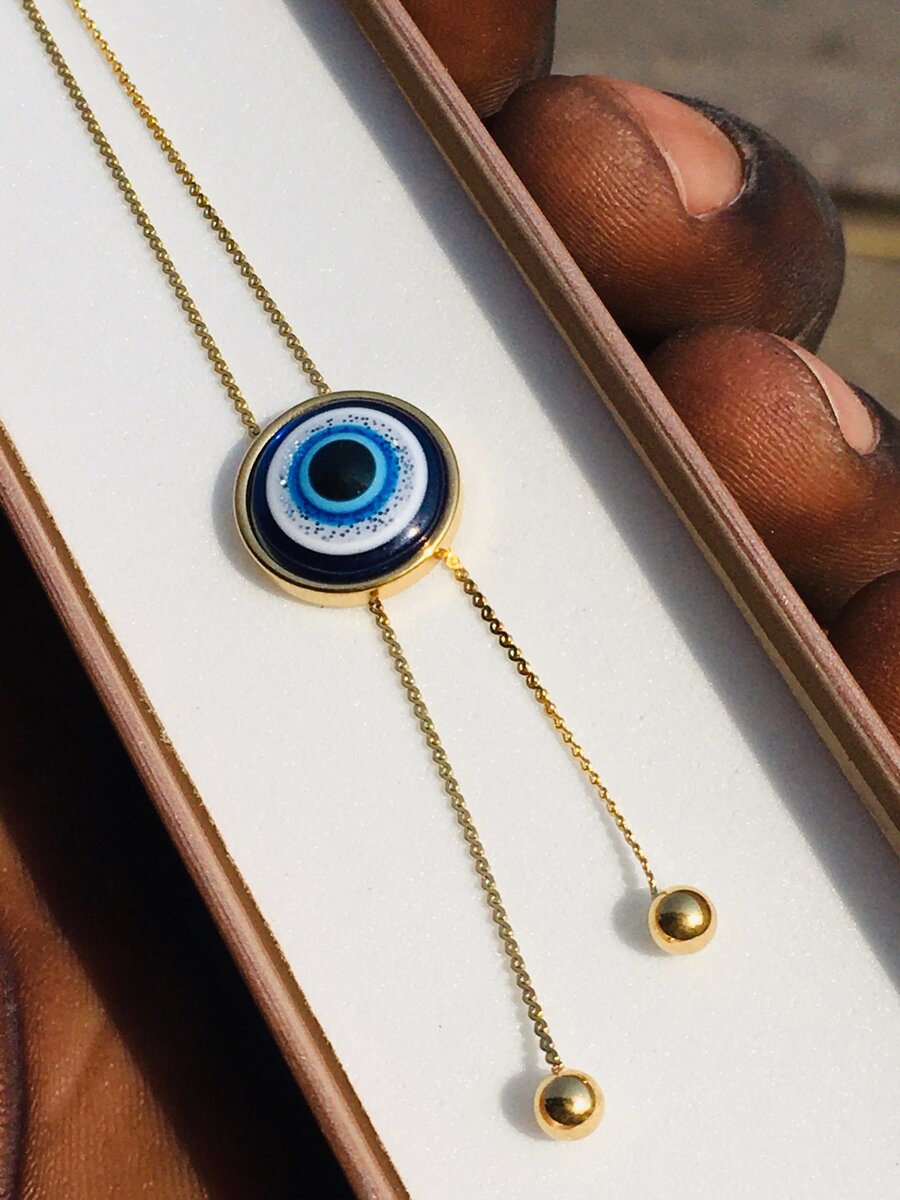 Evil Eye  necklace and earrings