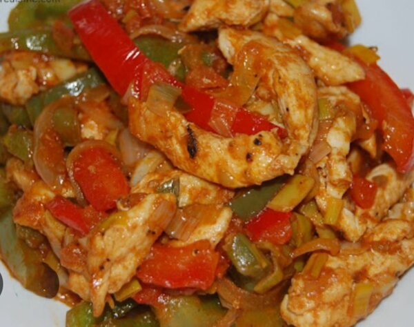 1/2 poulet de chair sauté