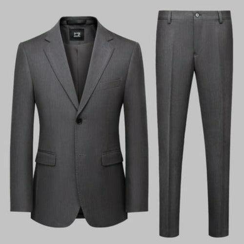 Costume Homme Élégant Gris