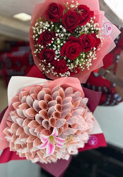 Bouquets de roses rouges