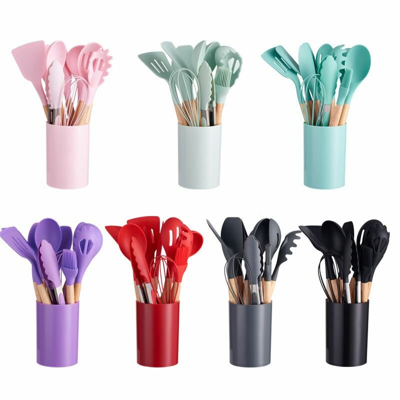Silicone spoons set