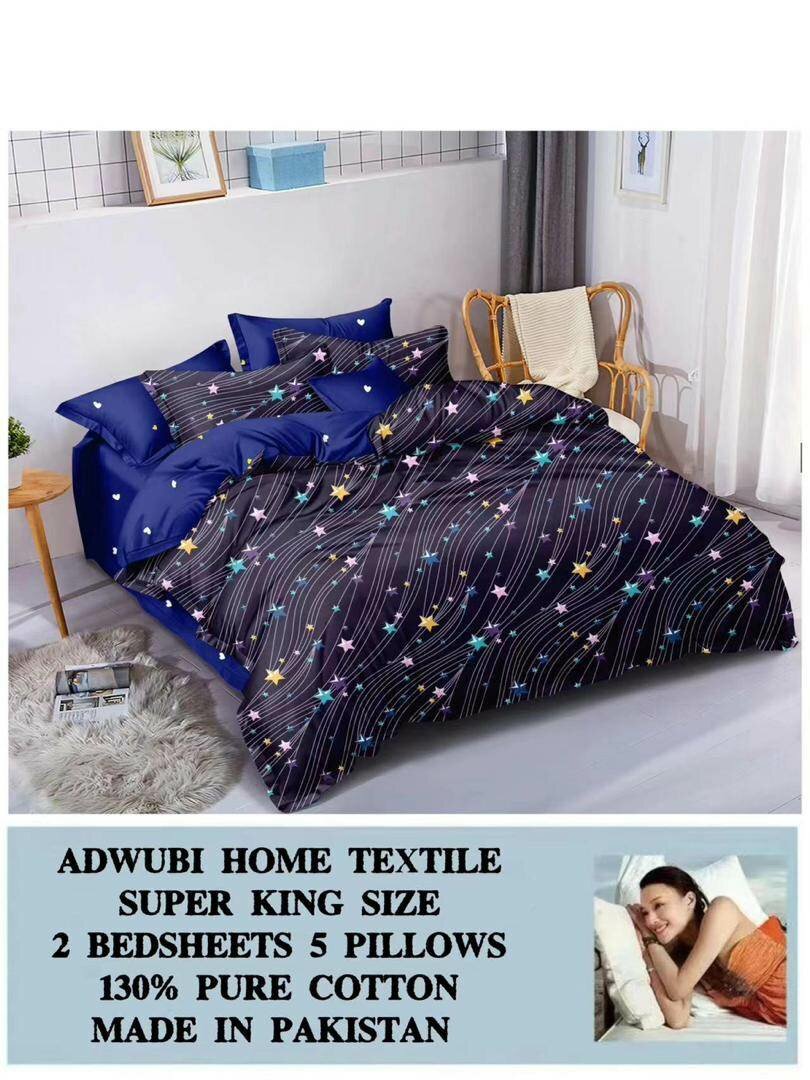 7pcs Cotton bedsheets set