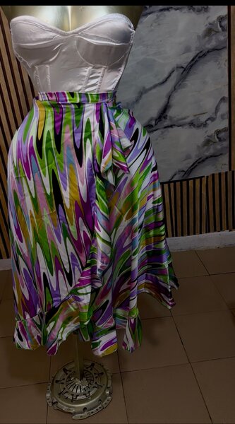 Ensemble jupe en soie