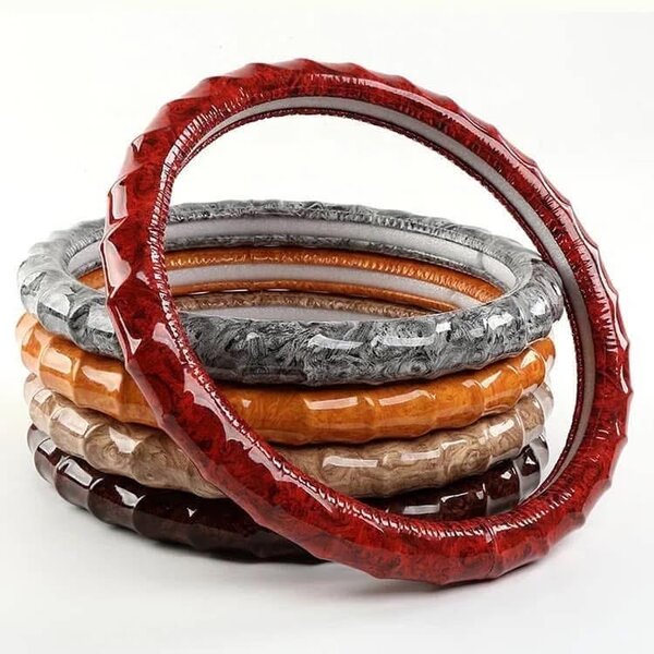 Couvre-volant en cuir élégant