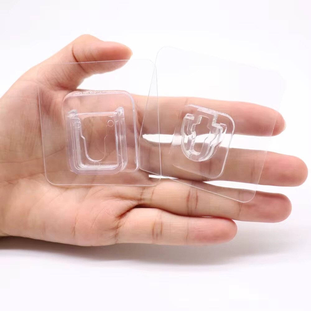 Crochets transparents adhésifs