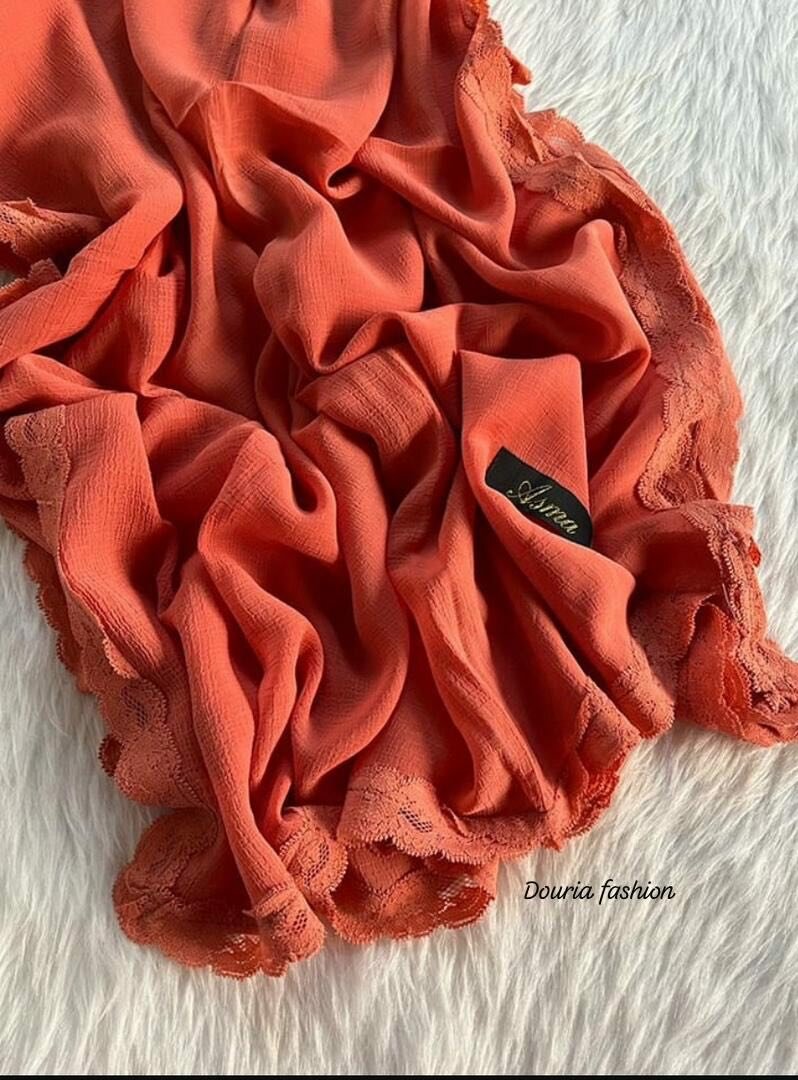 Voile Asma crêpe à dentelle