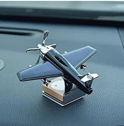 Car Decoration Plan Solar powered aeroplane car air freshener - Car Dashboard Solar Decoration Plane -Aircraft Model