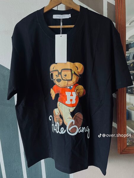 T-shirt à imprimé ourson tendance