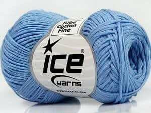 Fil Coton Bleu Glacé