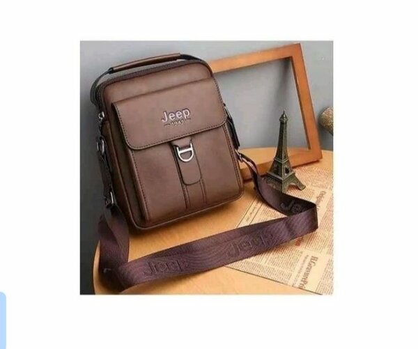 Sacoche en cuir marron