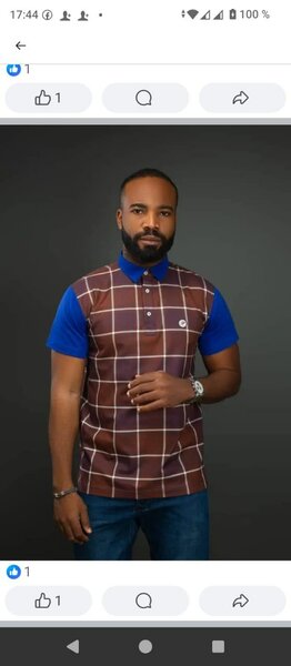 Polo homme à carreaux élégant