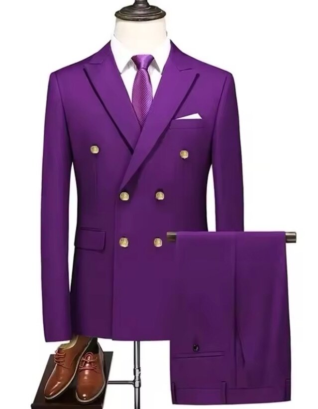 Costume croisé 2 pièces (la veste et le pantalon)