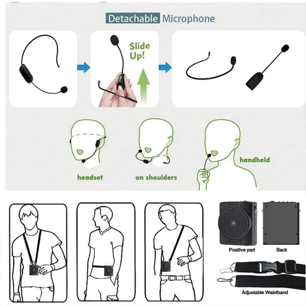 Amplificateur portable avec micro