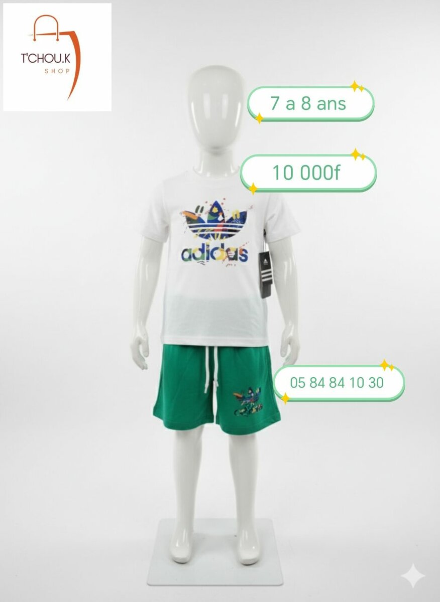 Ensemble T-shirts et Shorts Enfants