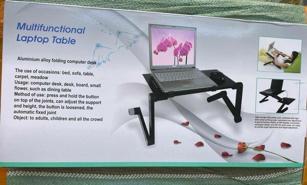 Multifunctional laptop table