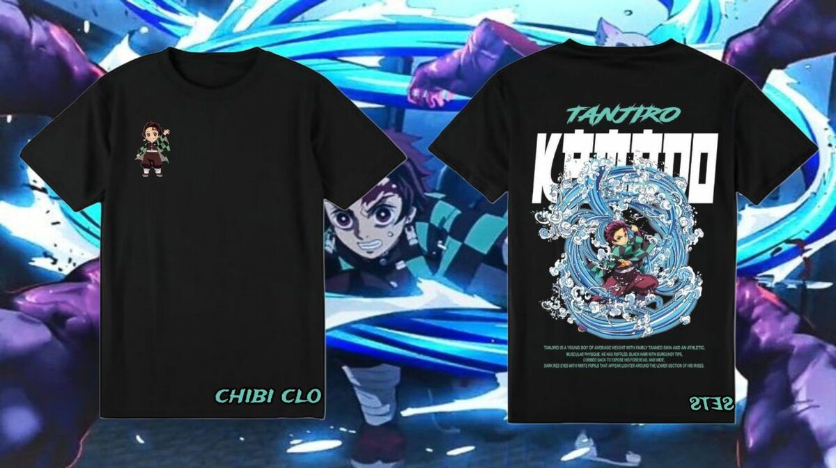 Tee-shirt chibi closets x tanjiro